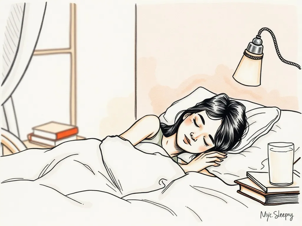 A person experiences restful, deep sleep in a calm bedroom environment, symbolizing the effectiveness of healthy sleep practices.