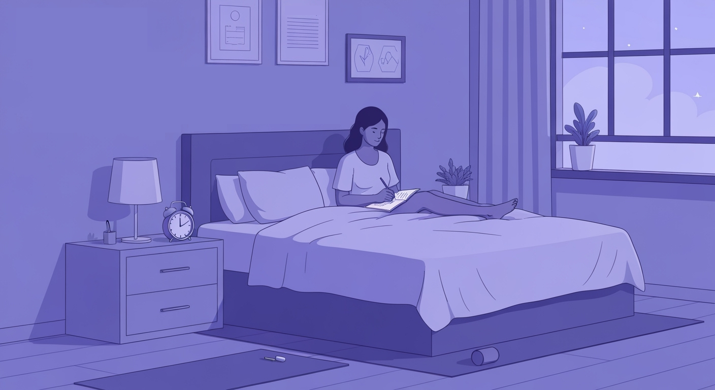 Person sleeping peacefully after CBT-I treatment