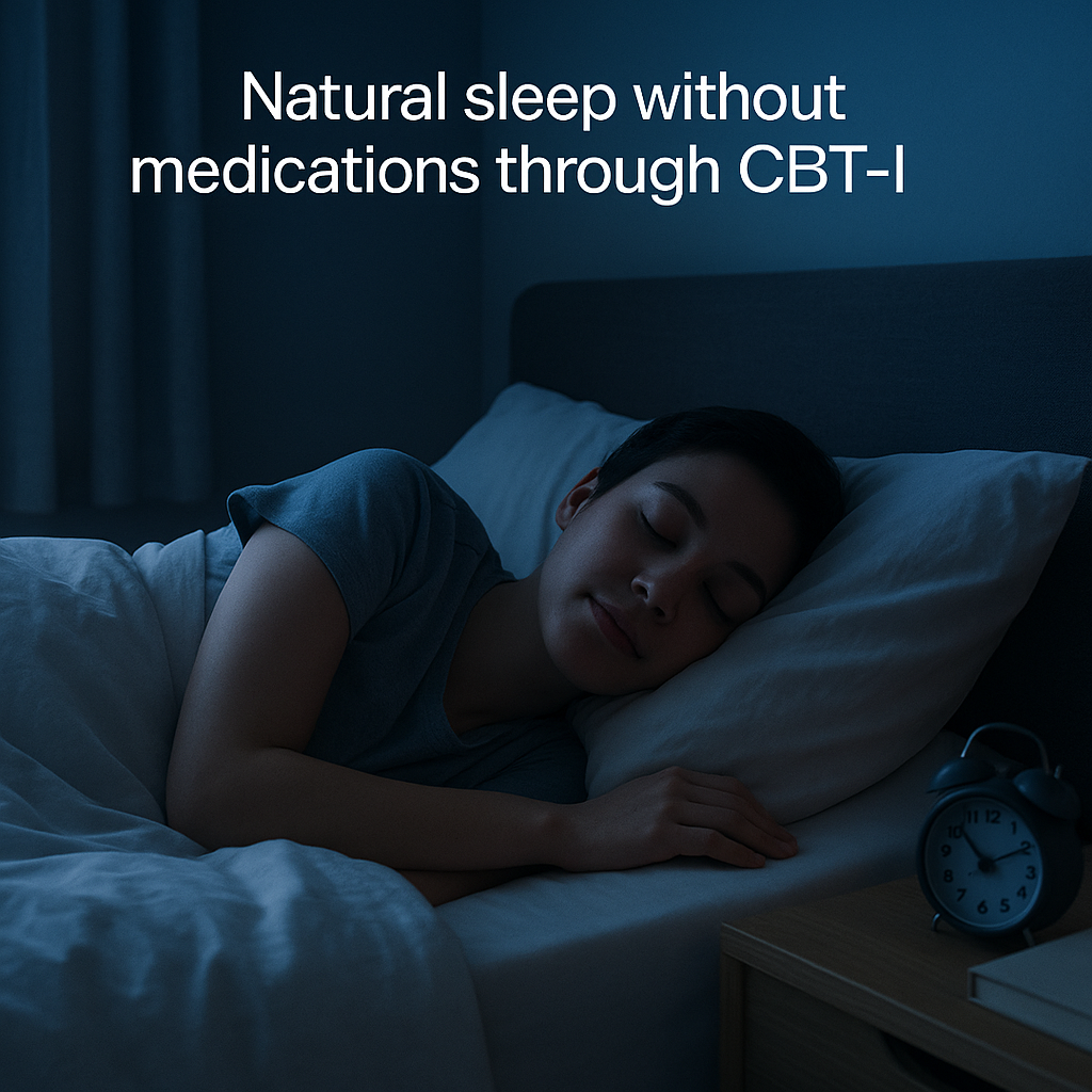 Natural sleep without medications through CBT-I