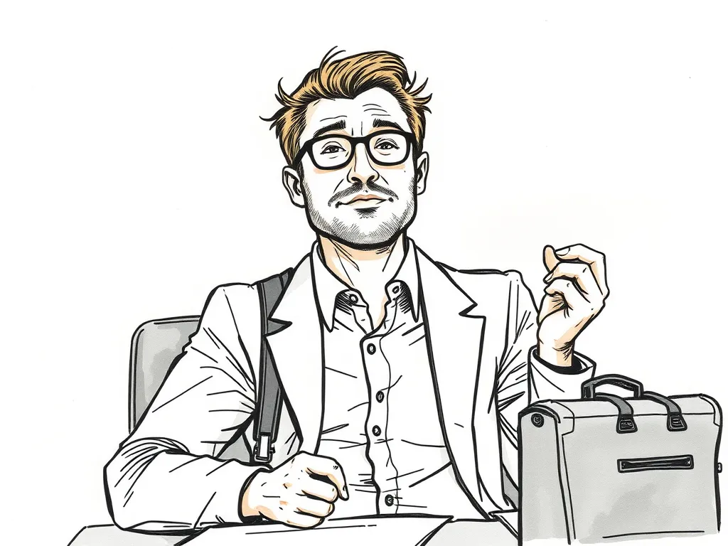 A refreshed and energized traveler actively engaging in a business meeting, demonstrating the positive impact of CBTI on travel performance and well-being.